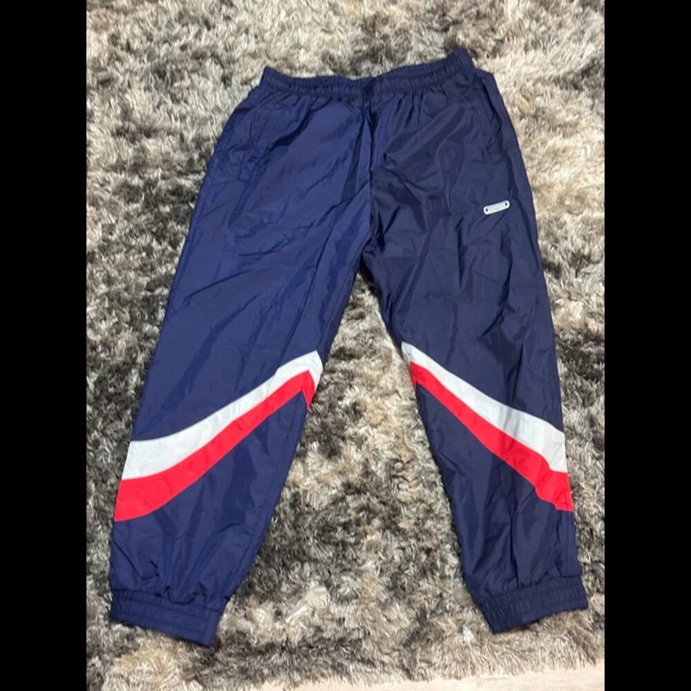 Size‎ L ASICS TIGER Mens Navy Blue Elastic Hem Comfort Performance Track Pants